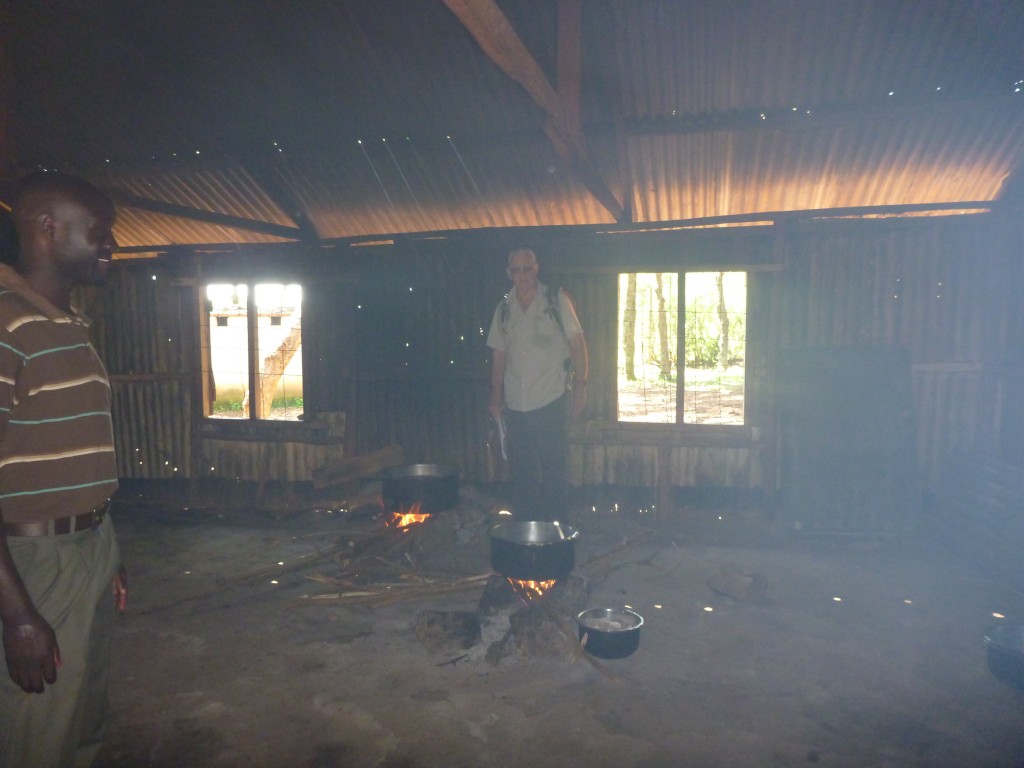 Me in kitchen where the porridge is cooked / prepared